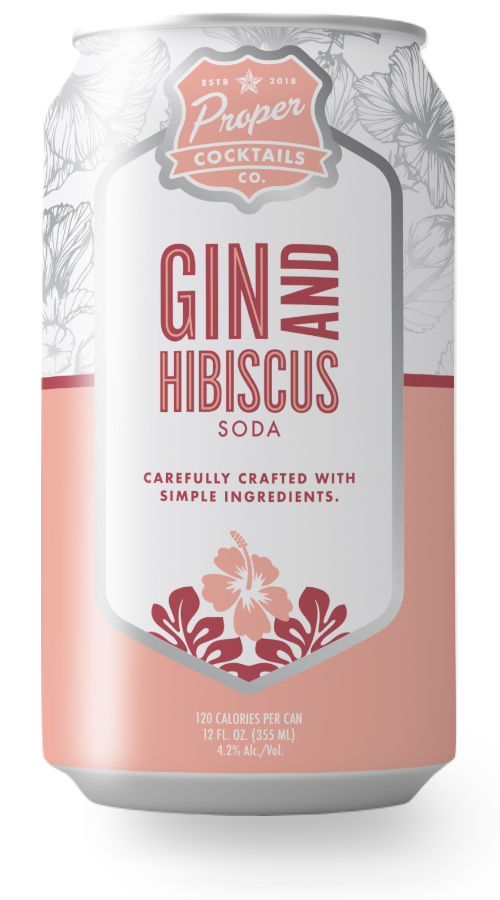 Proper cocktails - gin hibiscus