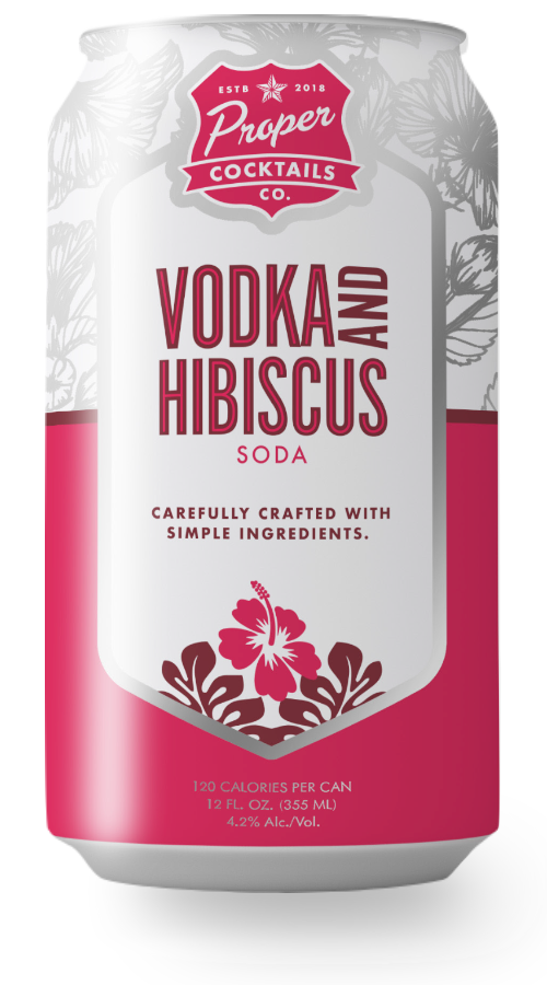 Proper cocktails - vodka hibiscus