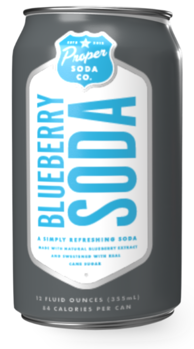 Proper soda - blueberry